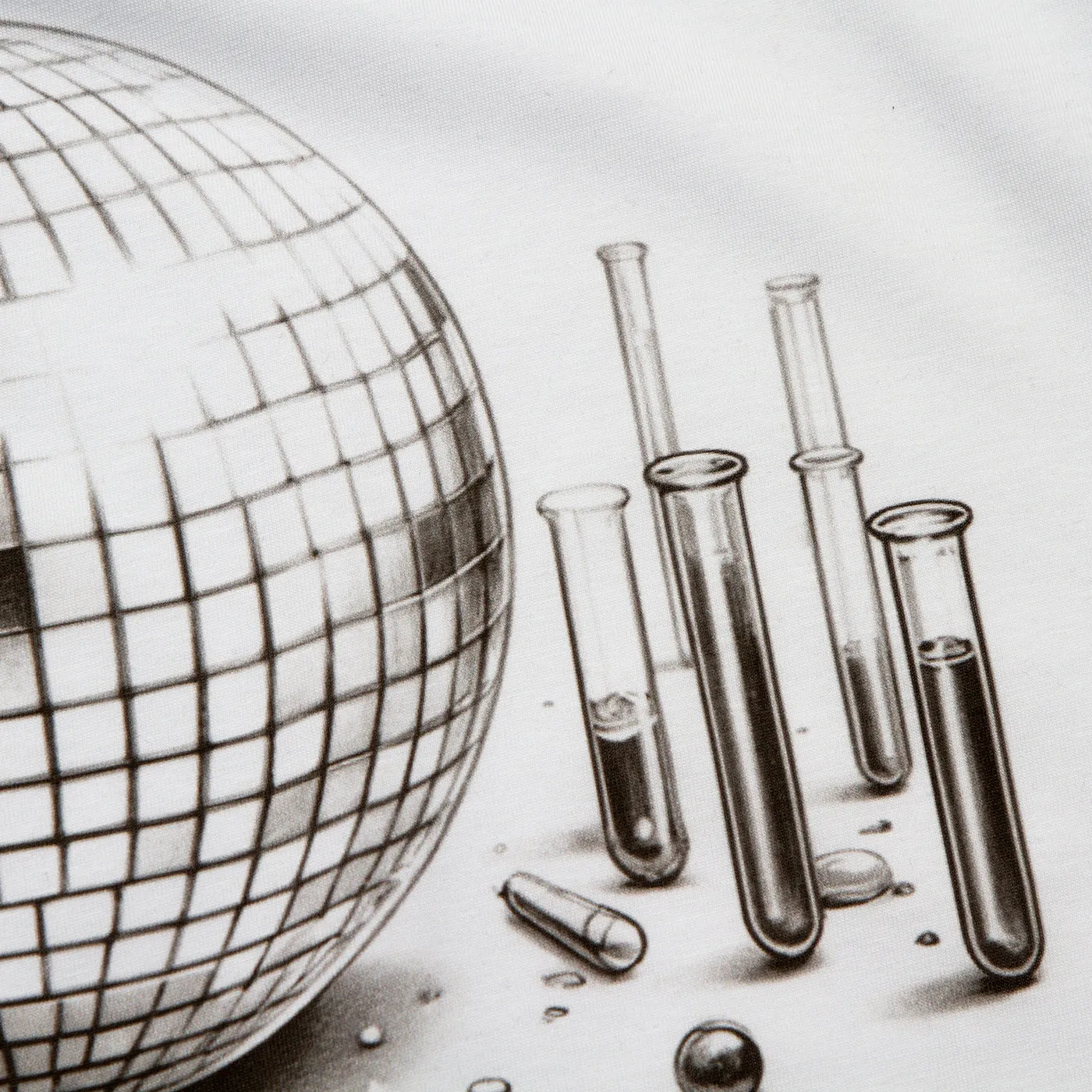 Disco Labs NYC Front Print - Tshirt - White