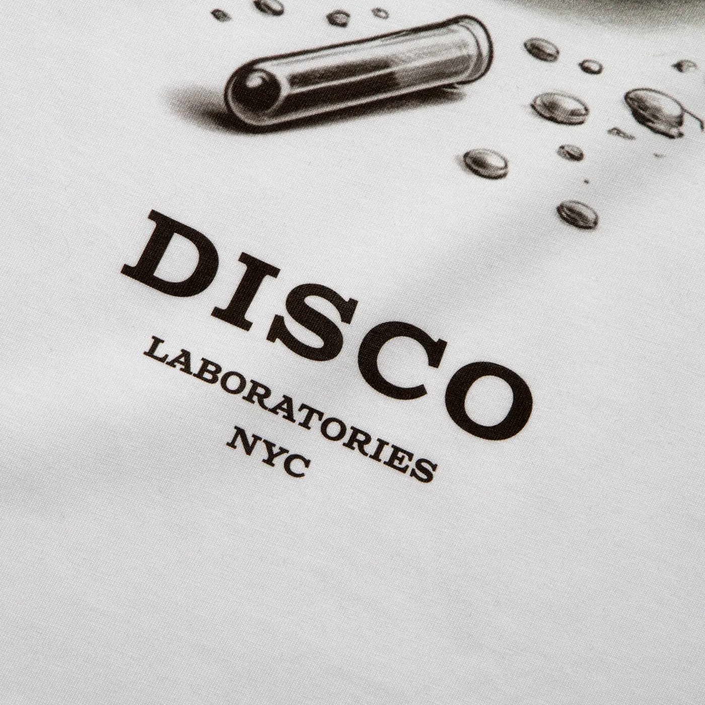 Disco Labs NYC Front Print - Tshirt - White