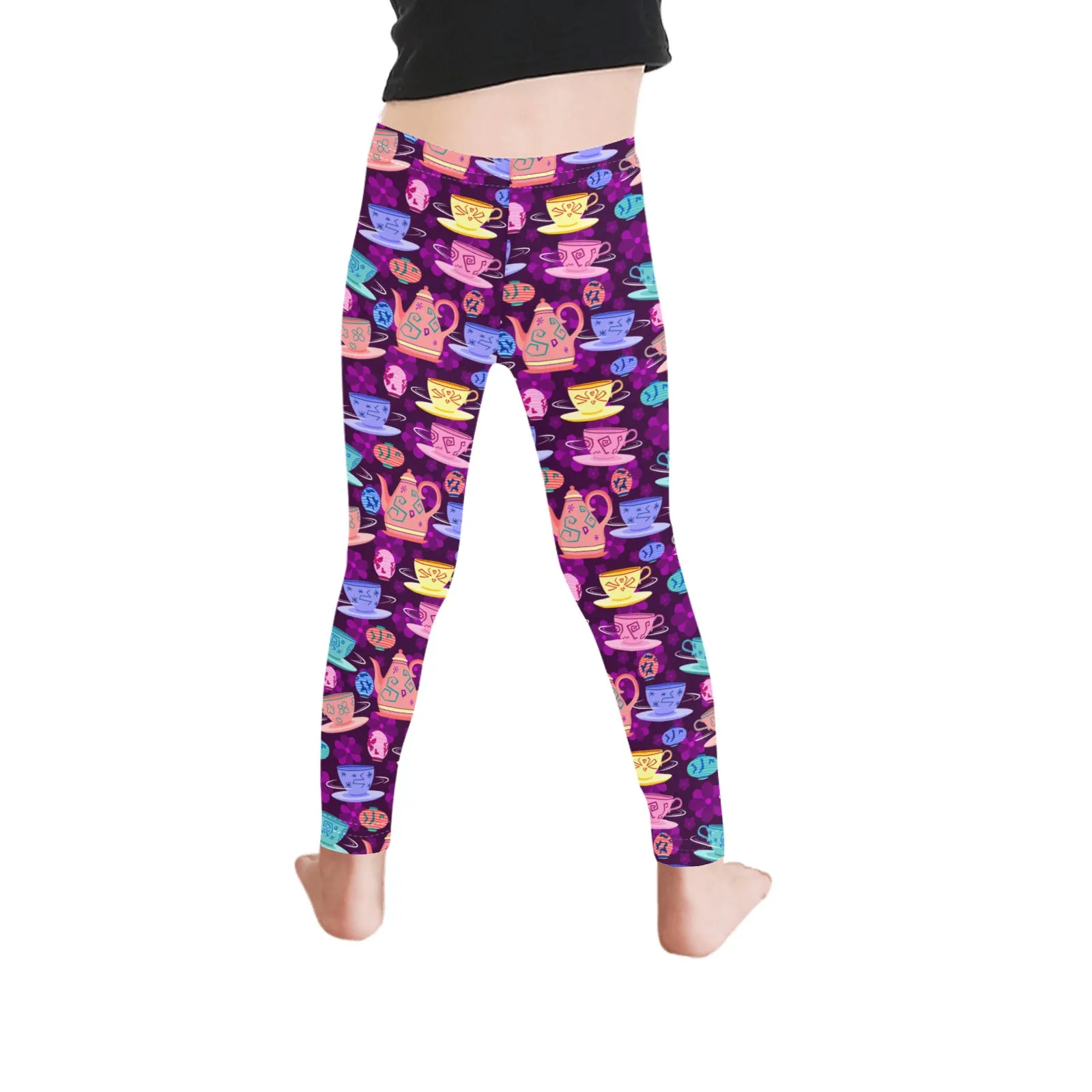 Disney Alice In Wonderland Mad Tea Party Kid's Leggings