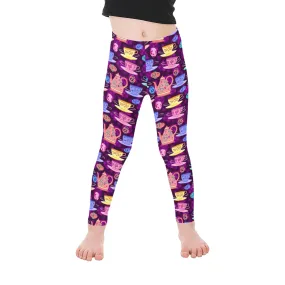 Disney Alice In Wonderland Mad Tea Party Kid's Leggings