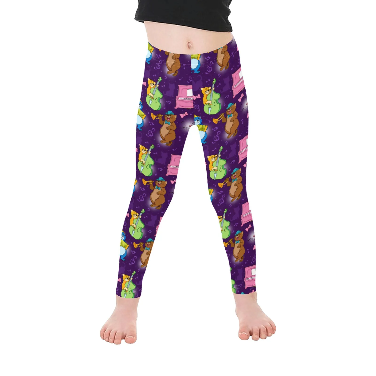 Disney Aristocats Musical Cats Kid's Leggings