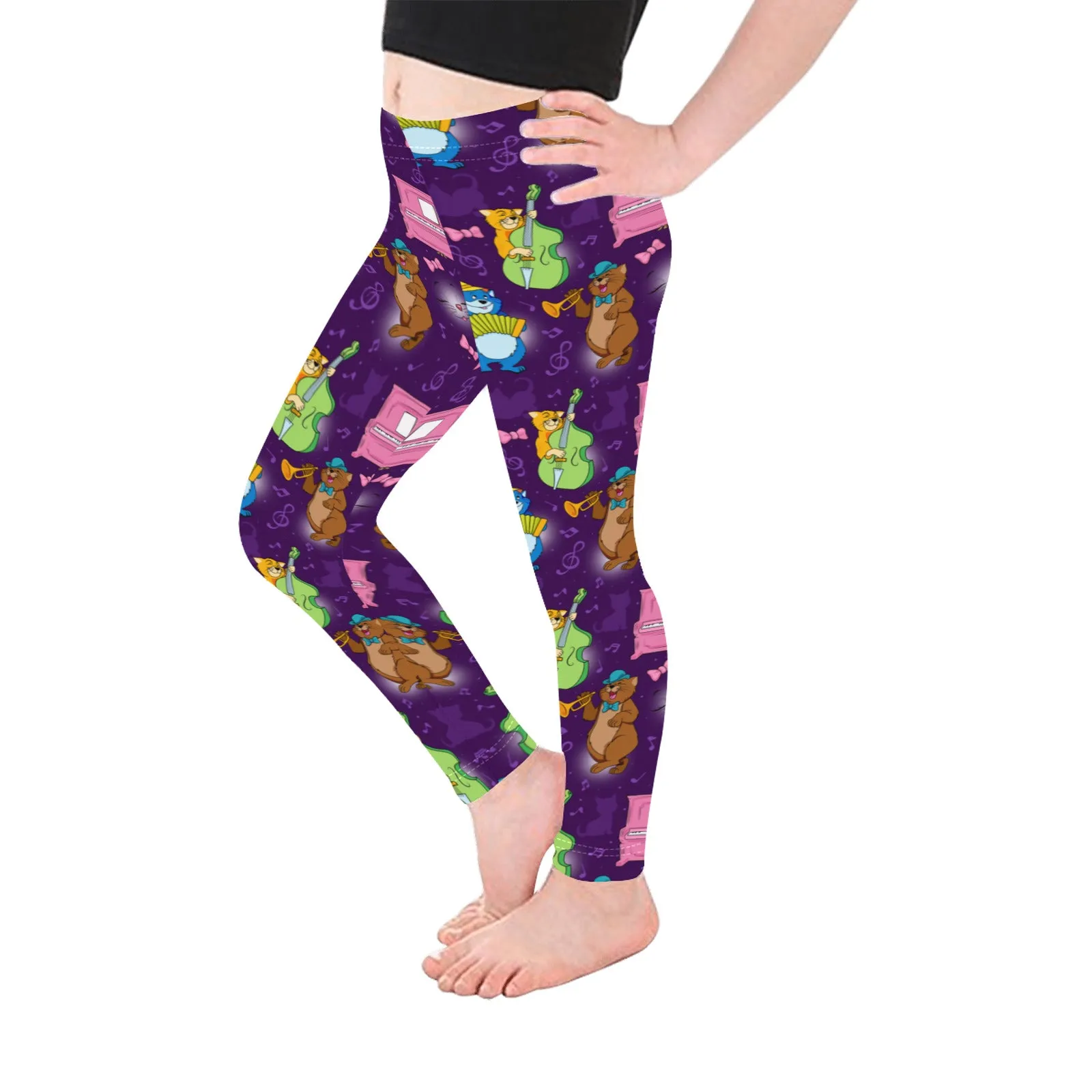 Disney Aristocats Musical Cats Kid's Leggings