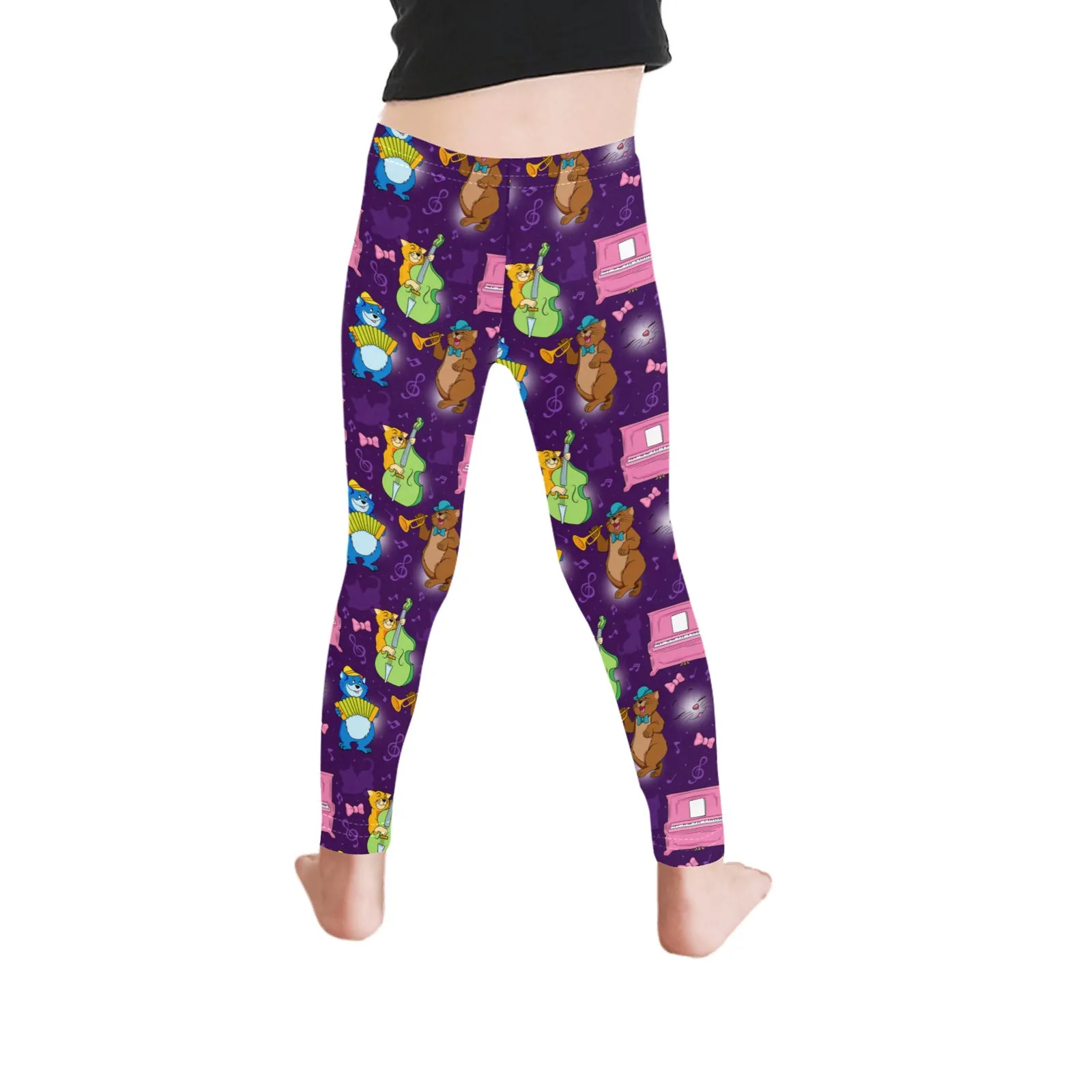 Disney Aristocats Musical Cats Kid's Leggings