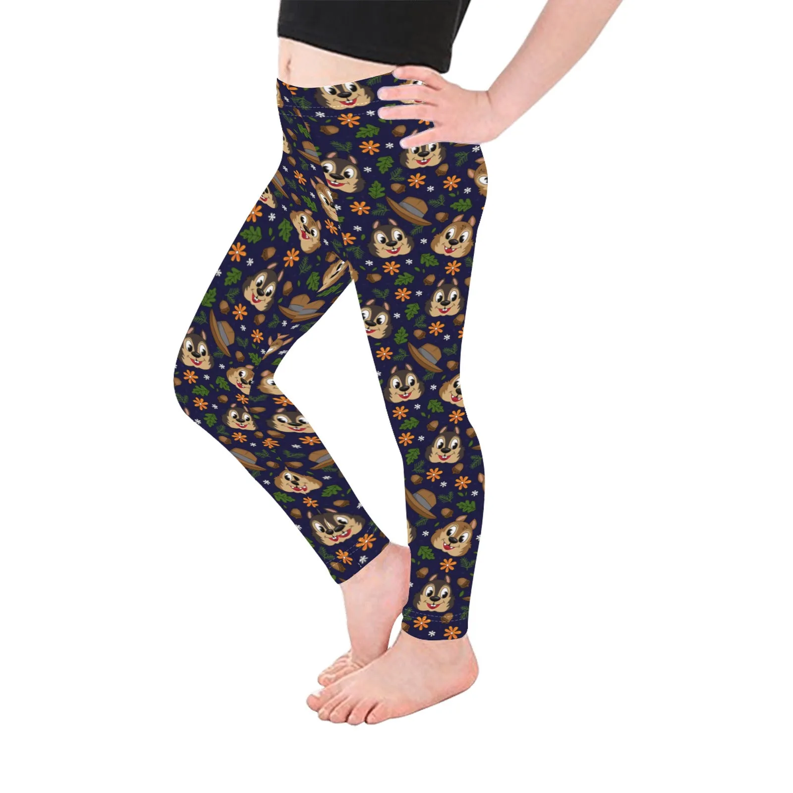 Disney Chip And Dale Chipmunks Kid's Leggings