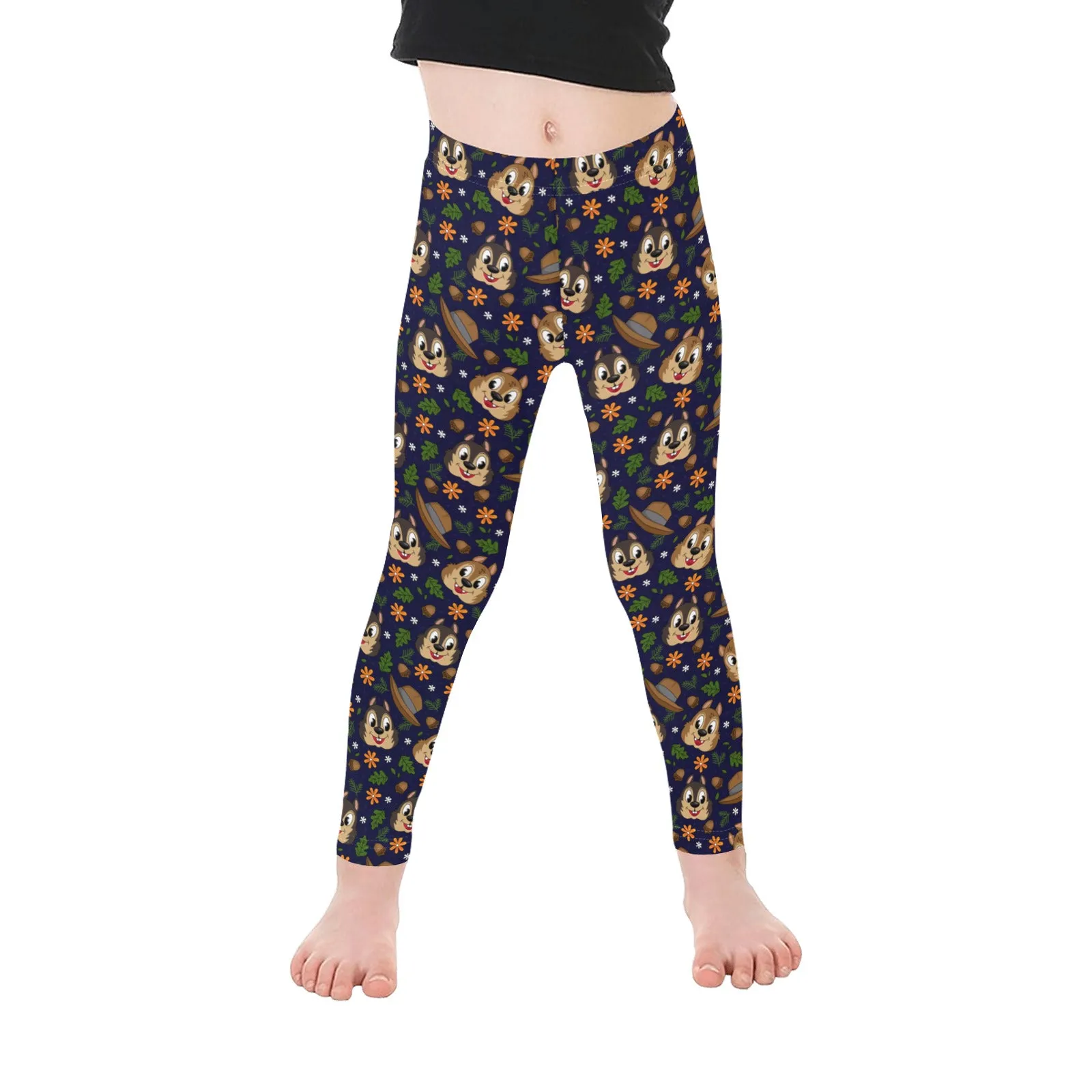 Disney Chip And Dale Chipmunks Kid's Leggings