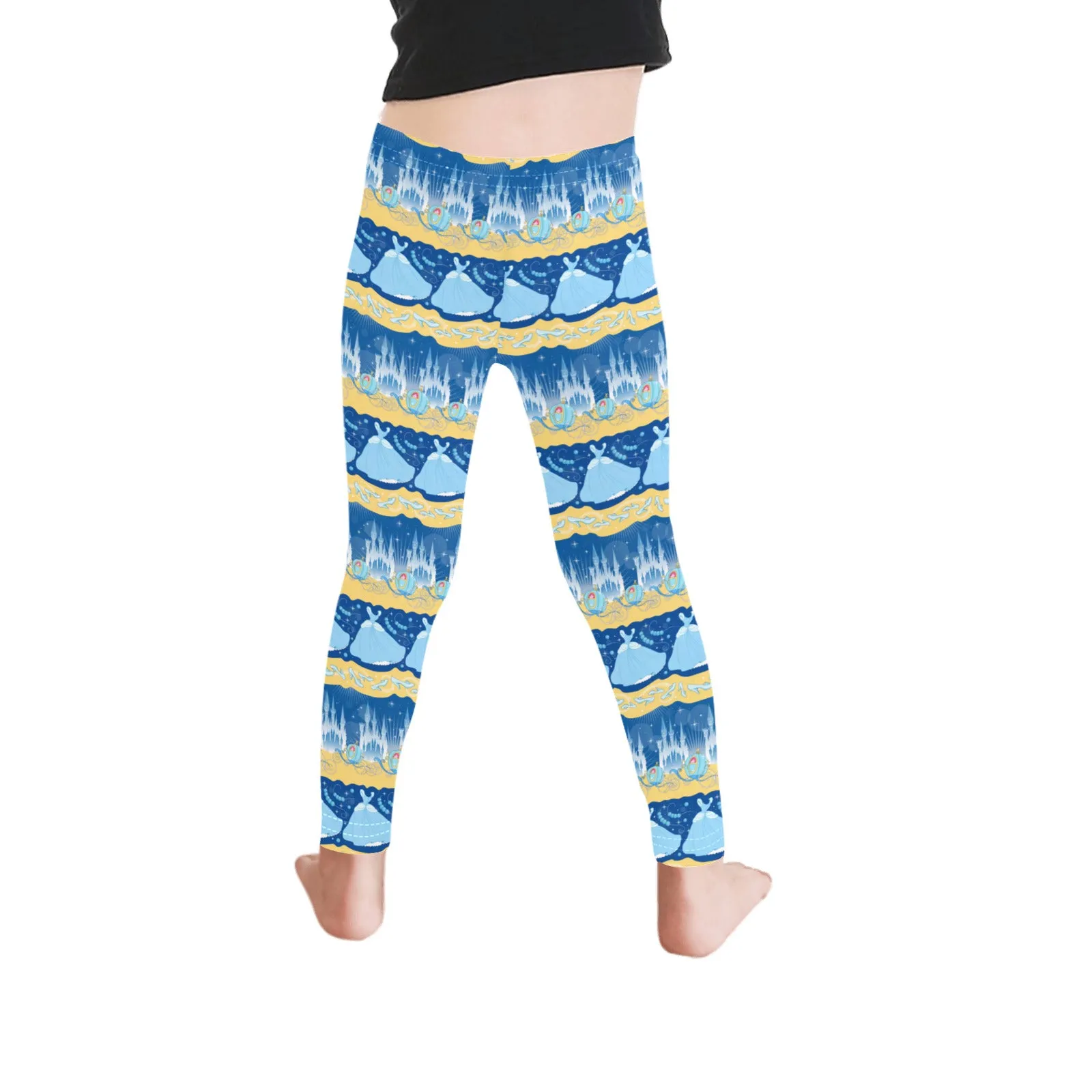 Disney Cinderella Midnight Princcess Line Kid's Leggings