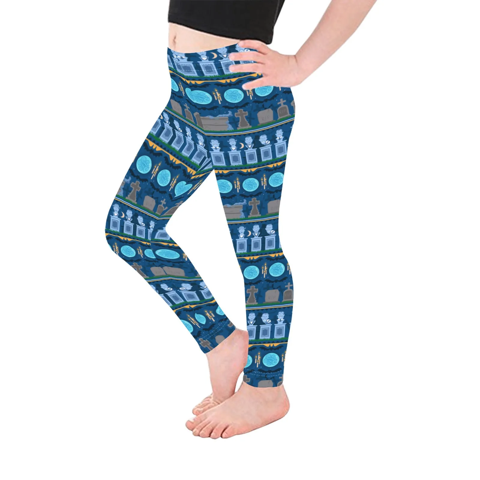 Disney Haunted Mansion Haunted Line Kid's Leggings