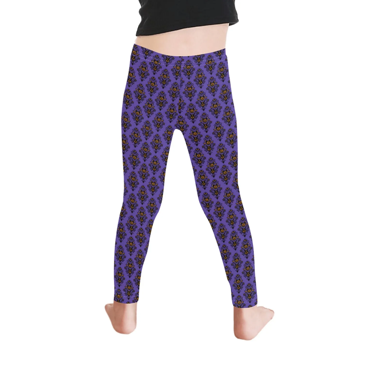 Disney Haunted Mansion Haunted Pumpkins Kid's Leggings