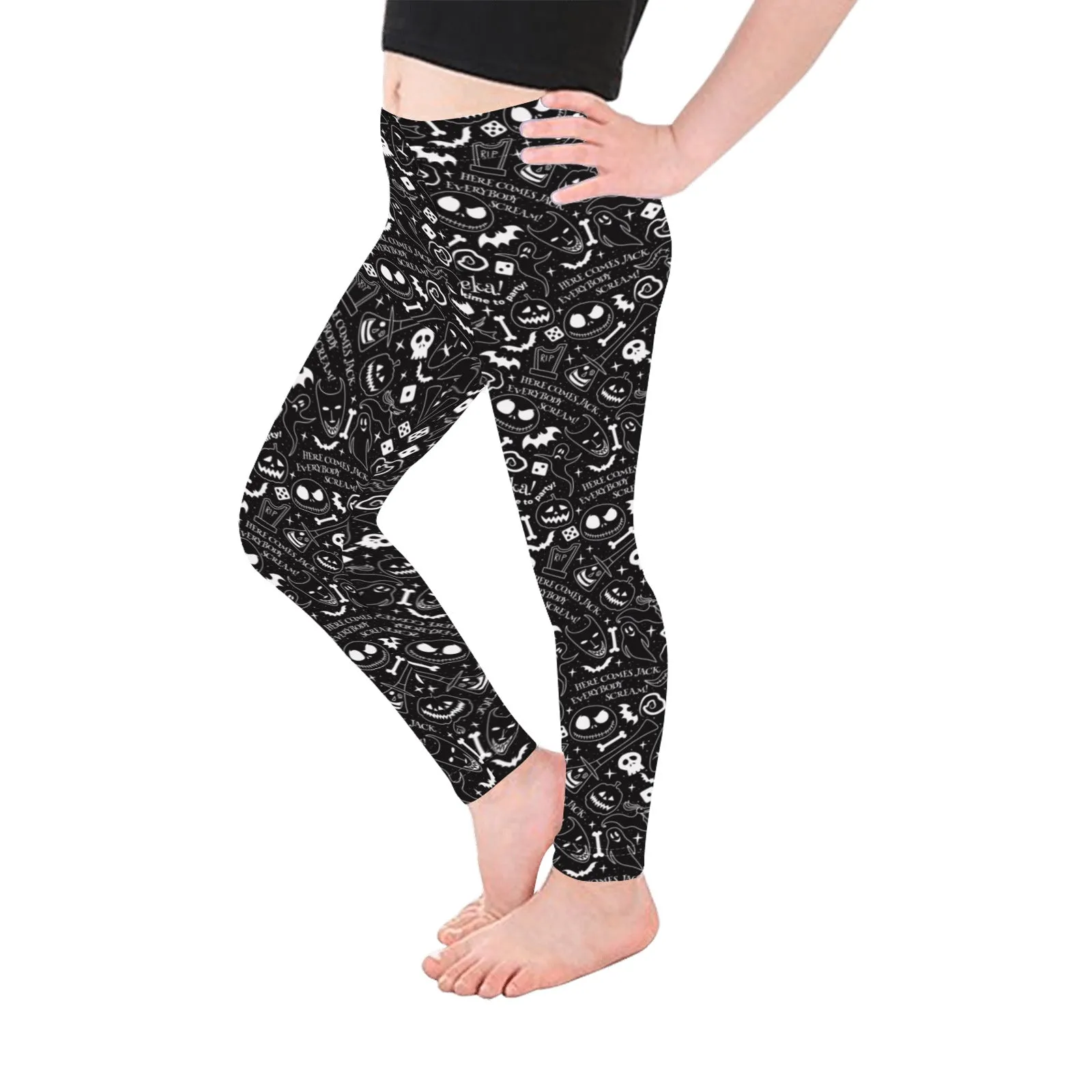 Disney Nightmare Before Christmas Everybody Scream Kid's Leggings