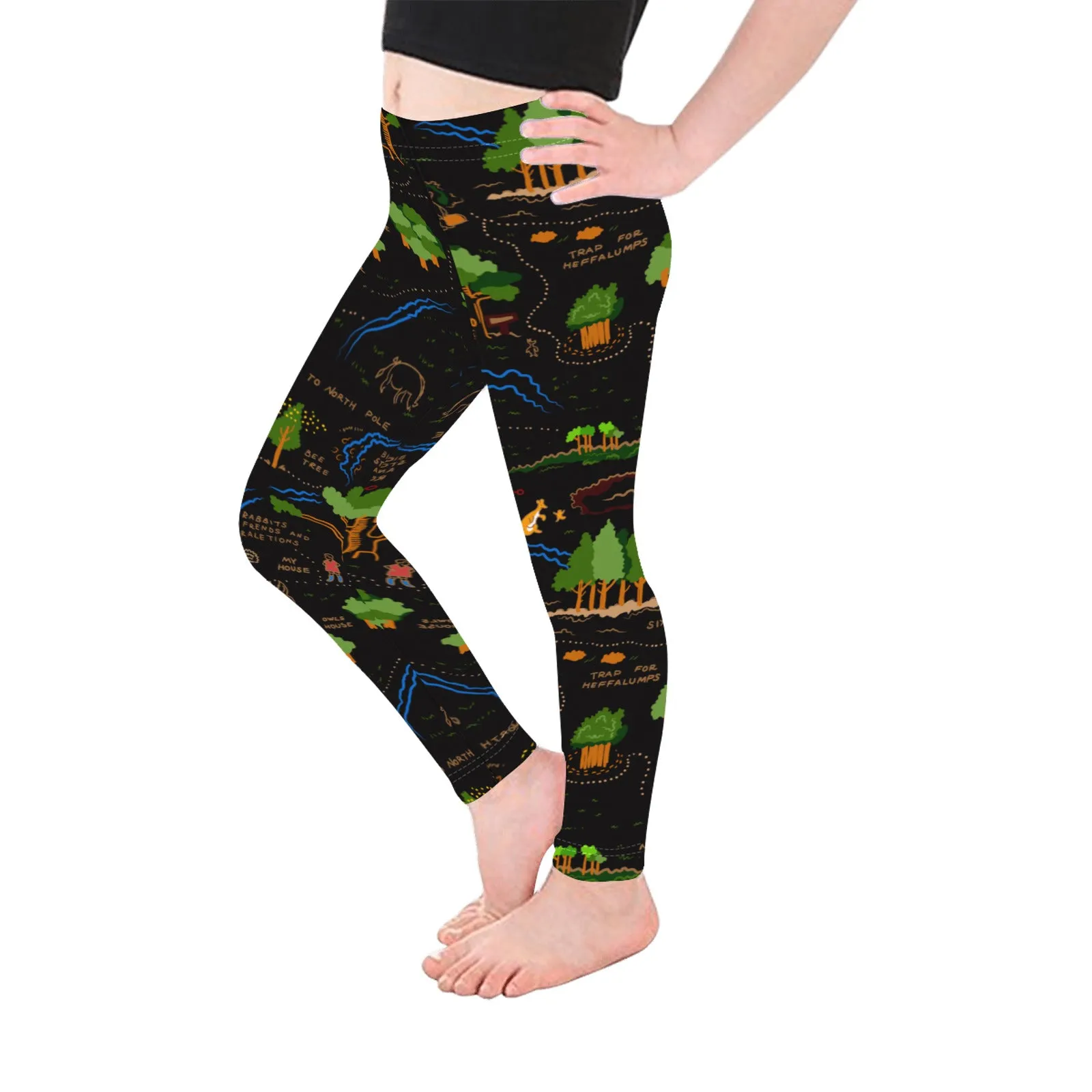 Disney Winnie The Pooh Hundred Acre Wood Kid's Leggings