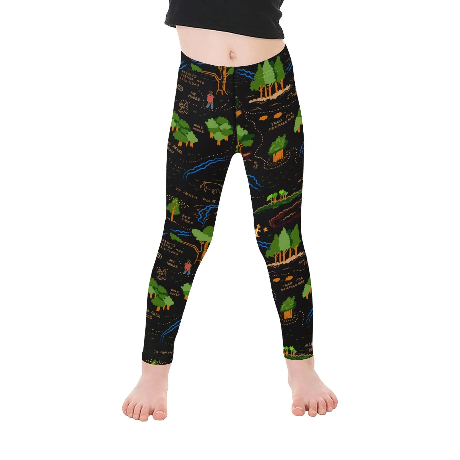 Disney Winnie The Pooh Hundred Acre Wood Kid's Leggings