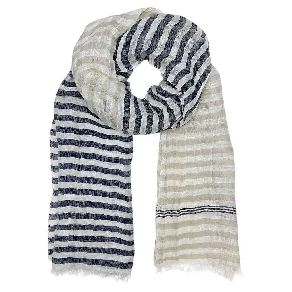 Elevate Every Look: Handloom Linen Blend Wrap Scarf (Sustainable, Fair Trade, Versatile)