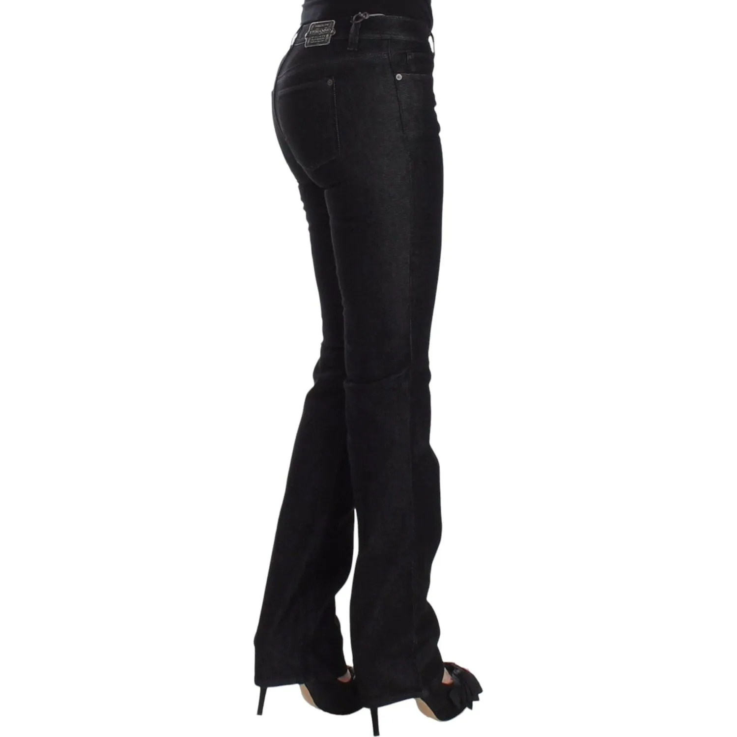 Ermanno Scervino Chic Black Slim Skinny Jeans