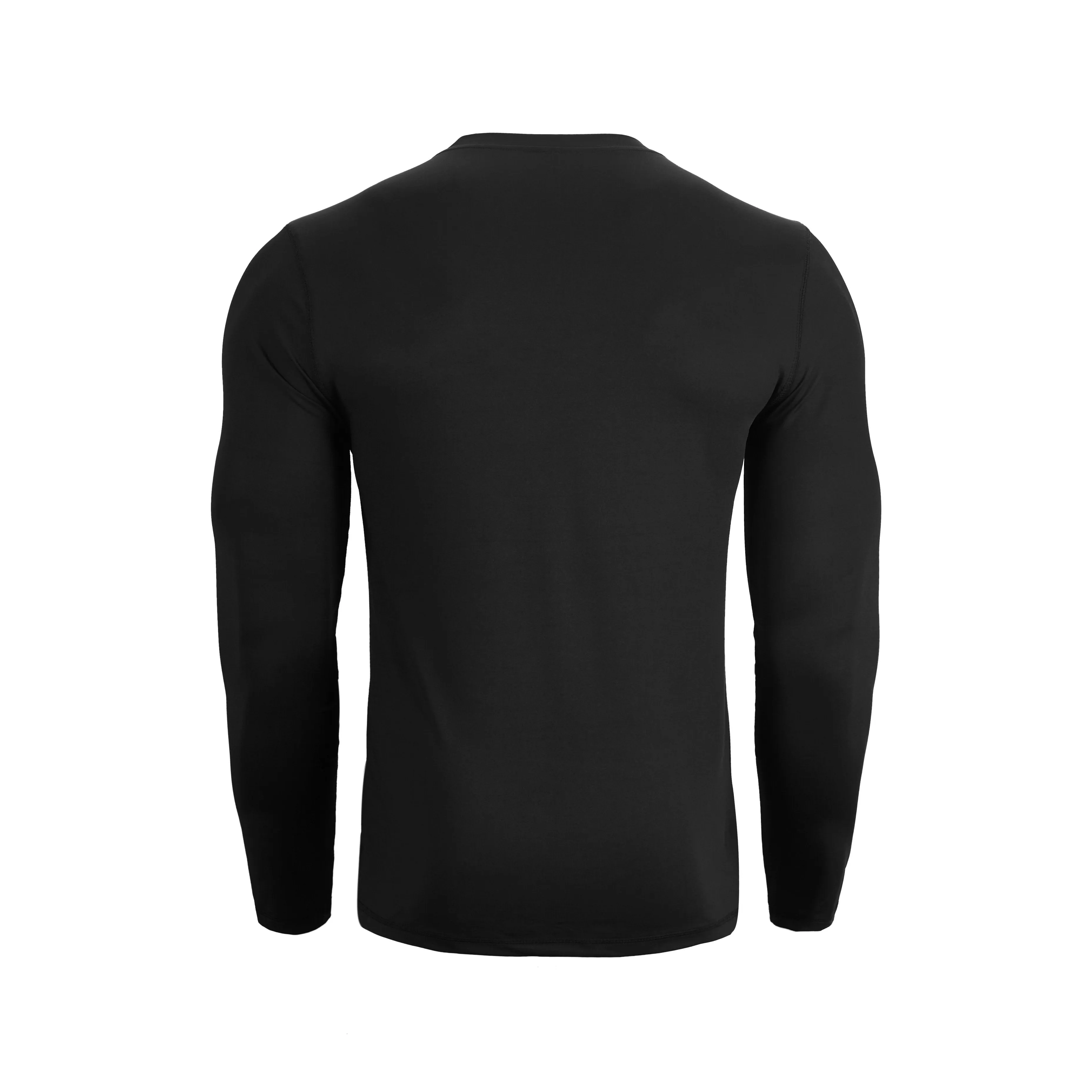 ESSENTIALS BUTTON V-NECK QUCIK DRY MOISTURE WICKING LONG SLEEVE HENLEY SHIRT