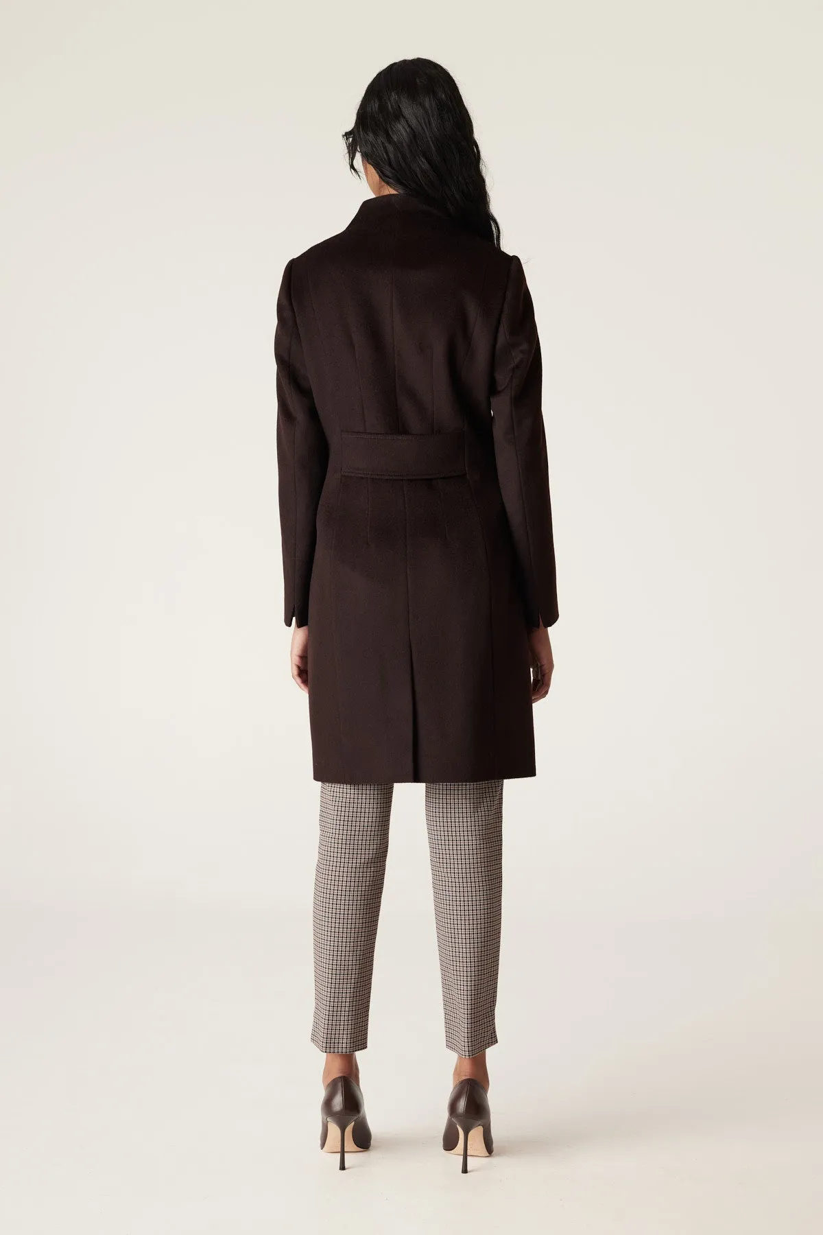 Eton Wool Coat - Chocolate