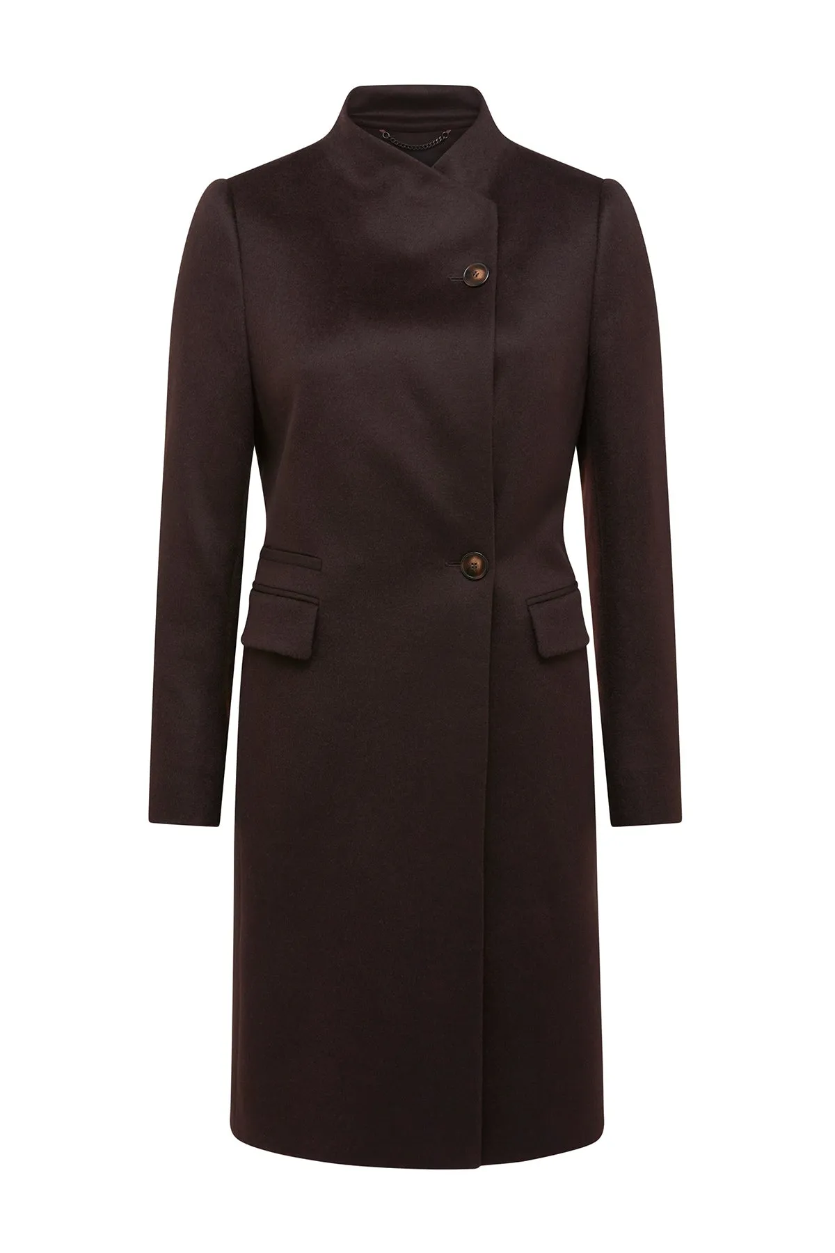 Eton Wool Coat - Chocolate