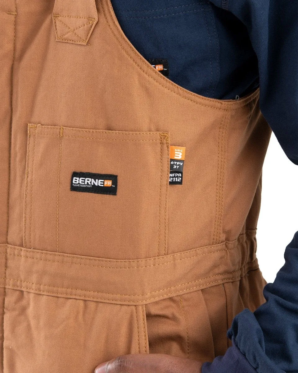 Flame Resistant Duck Insulated Bib Overall