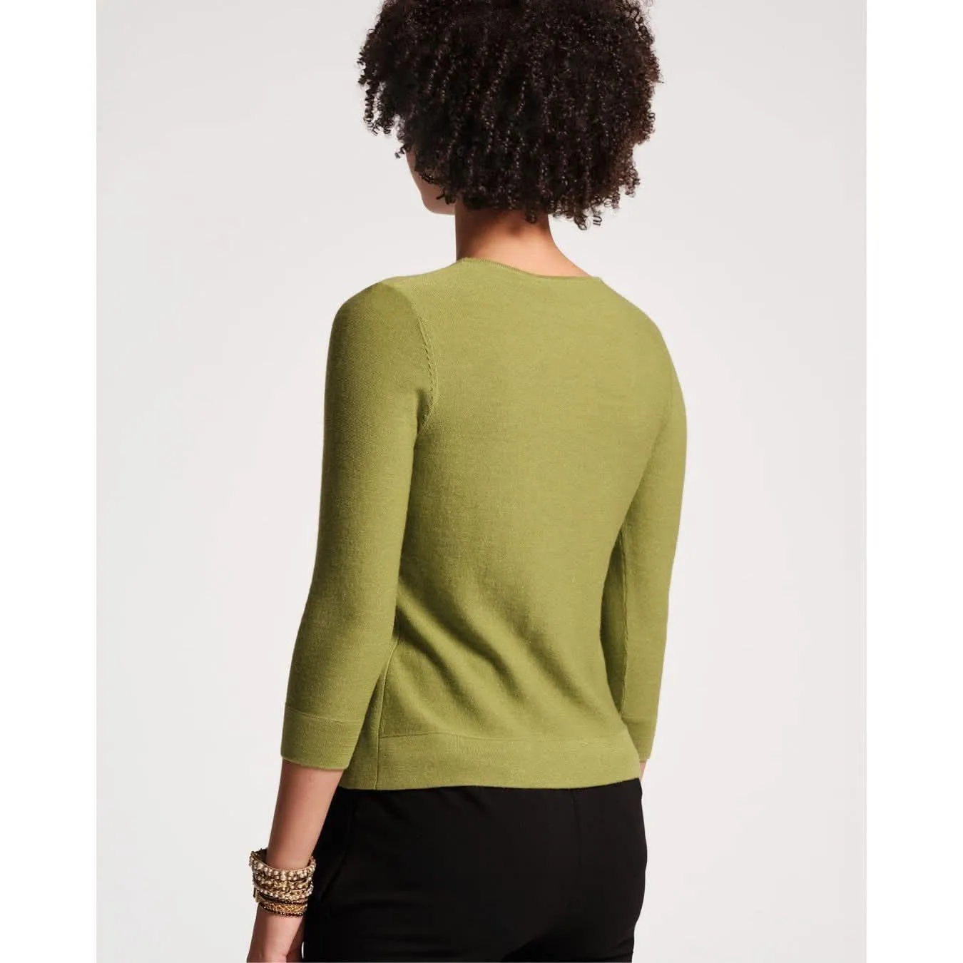 Frances Valentine Rachel Knit Top Celery