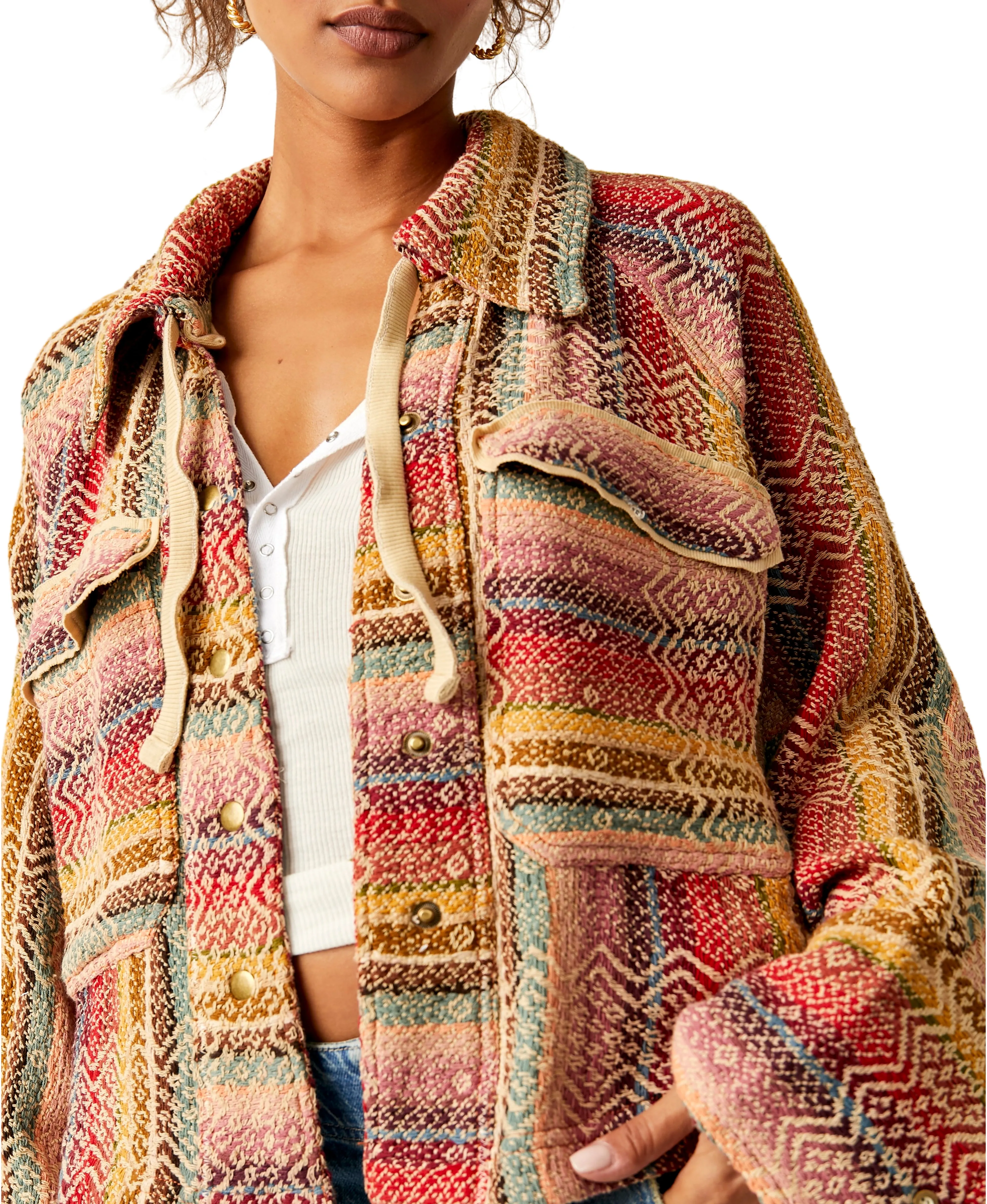 Free People Rainbow Rays Jacket