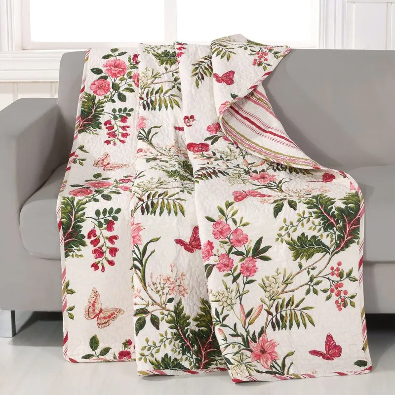 Gree Quilted Reversible 100% Cotton Throw