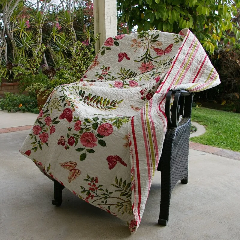 Gree Quilted Reversible 100% Cotton Throw