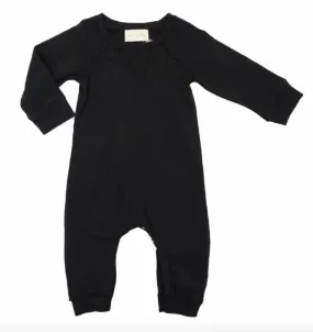 Grey Vintage - Baby Playsuit in Black