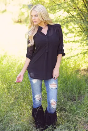 High Expectations Top - Black