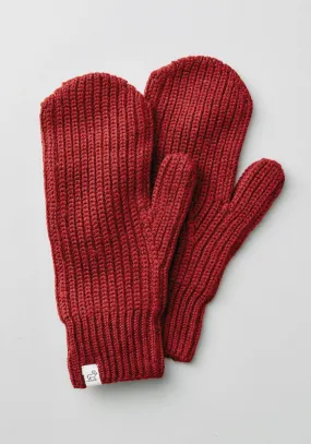 Holly Mittens • Final Sale Deals! - Cranberry Melange