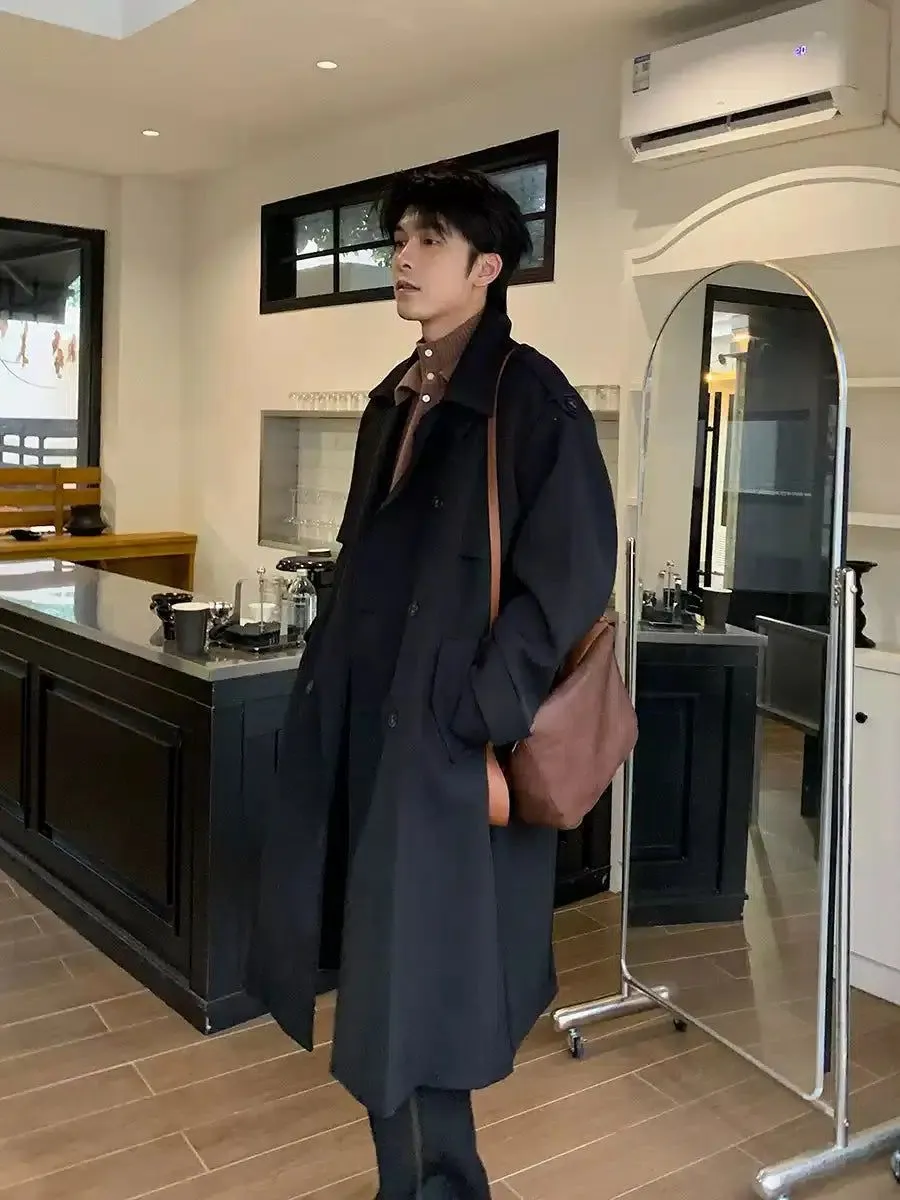 Hua Double-Breasted Windbreaker Trench Coat