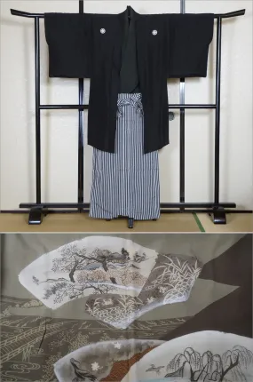 Jacket, kimono, hakama set / JKH #1-298