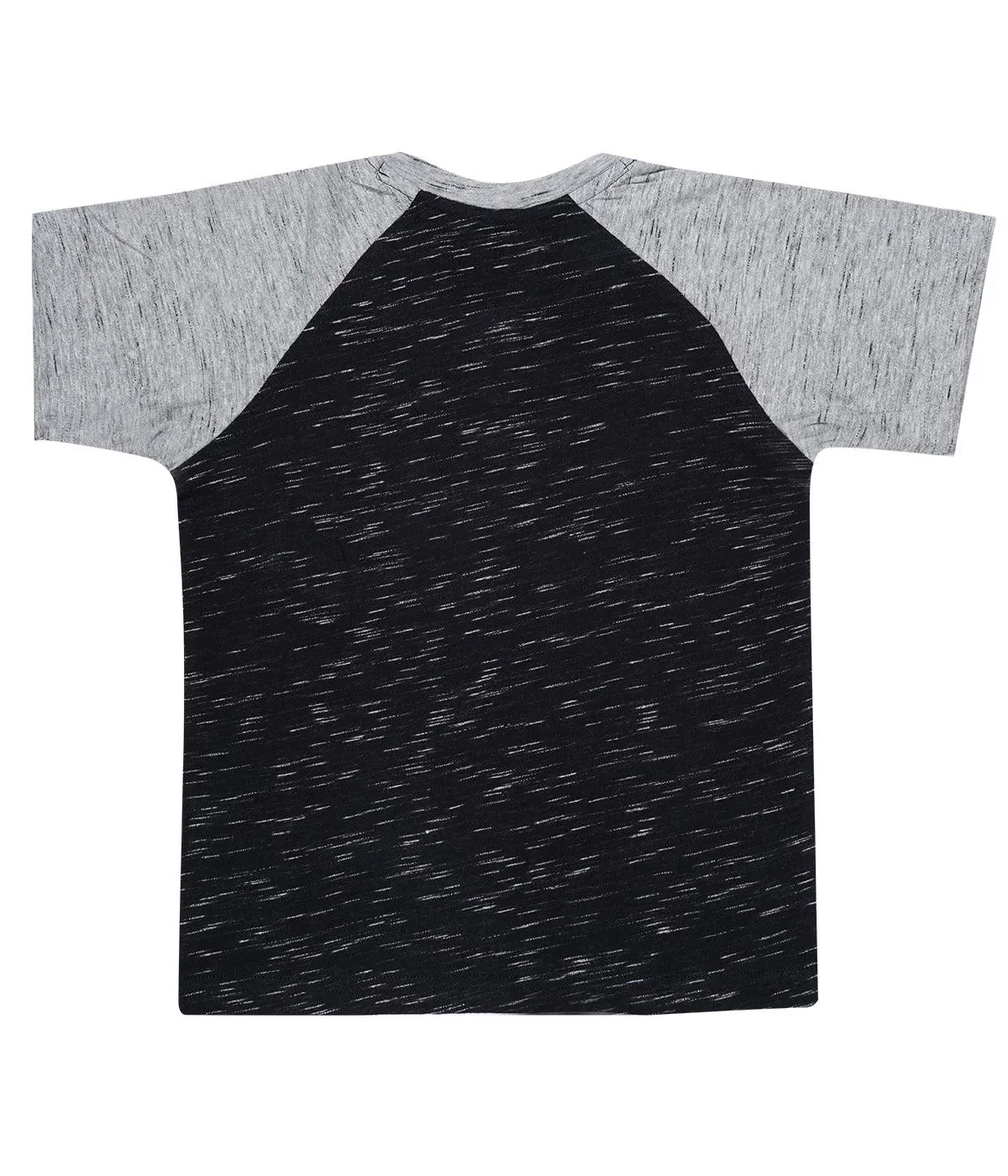 JDC Boy's Black Solid T-Shirt