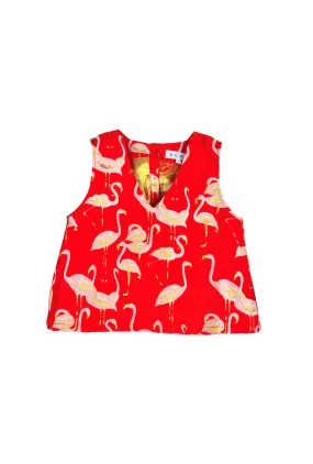 Le V Mod Top - Flamingo