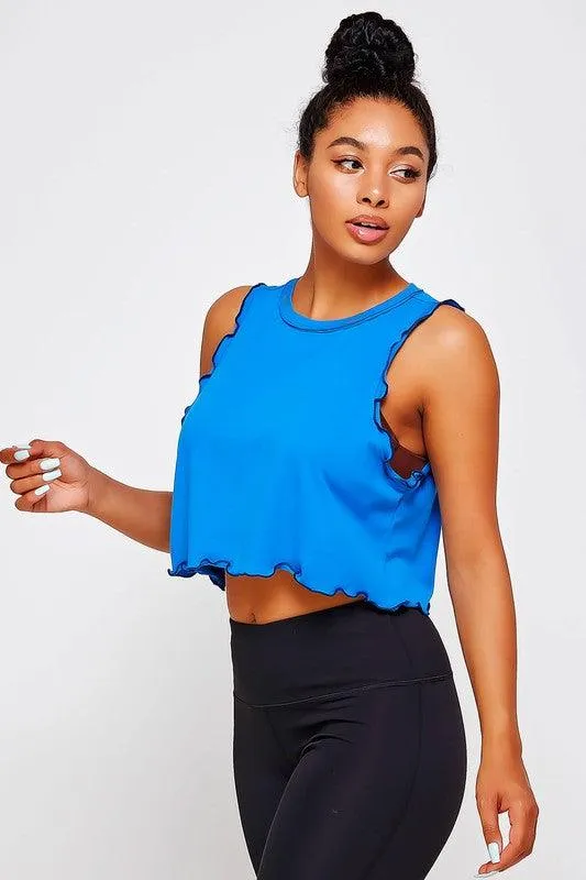 LETTUCE MERROW EDGE TANK CROP TOP