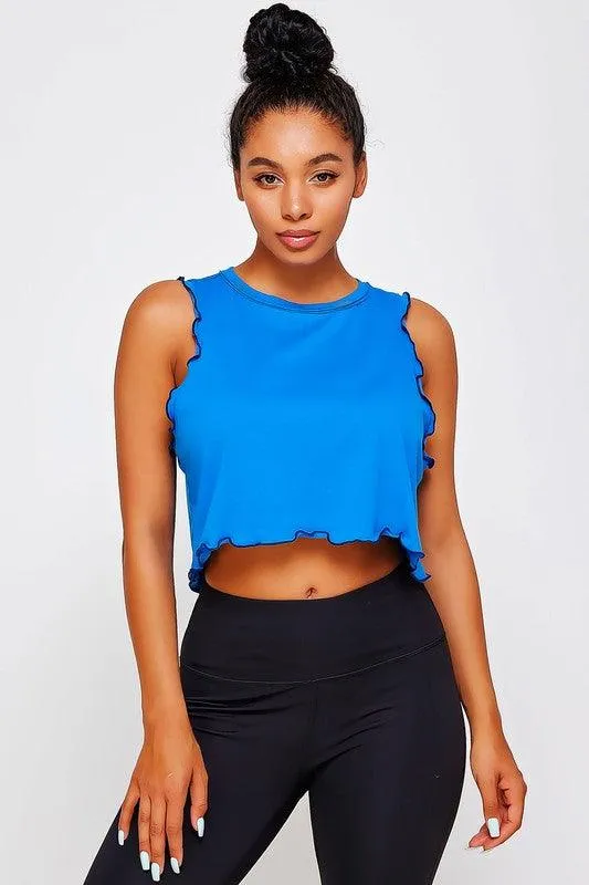 LETTUCE MERROW EDGE TANK CROP TOP