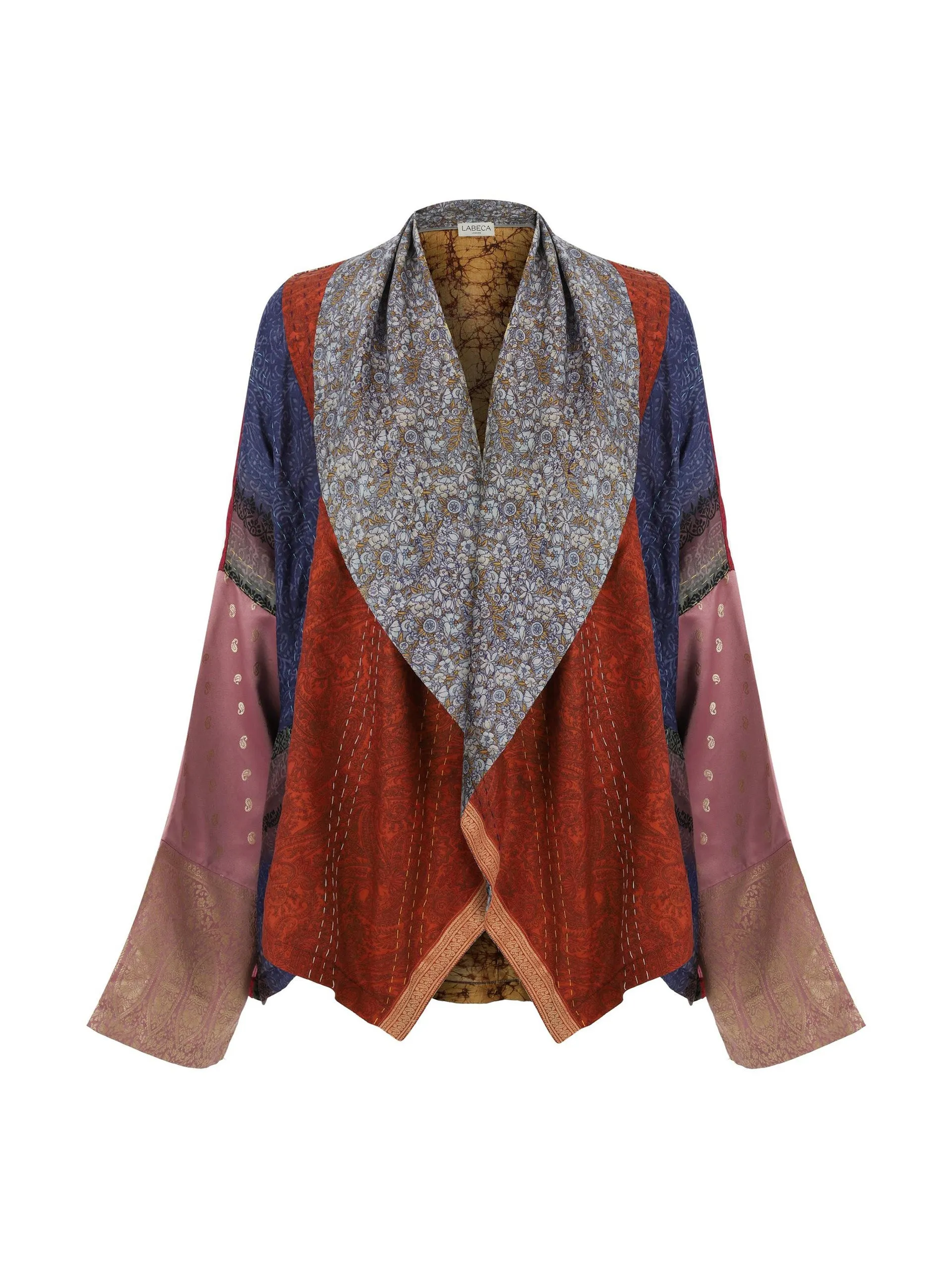 Limited Edition patchwork silk kimono