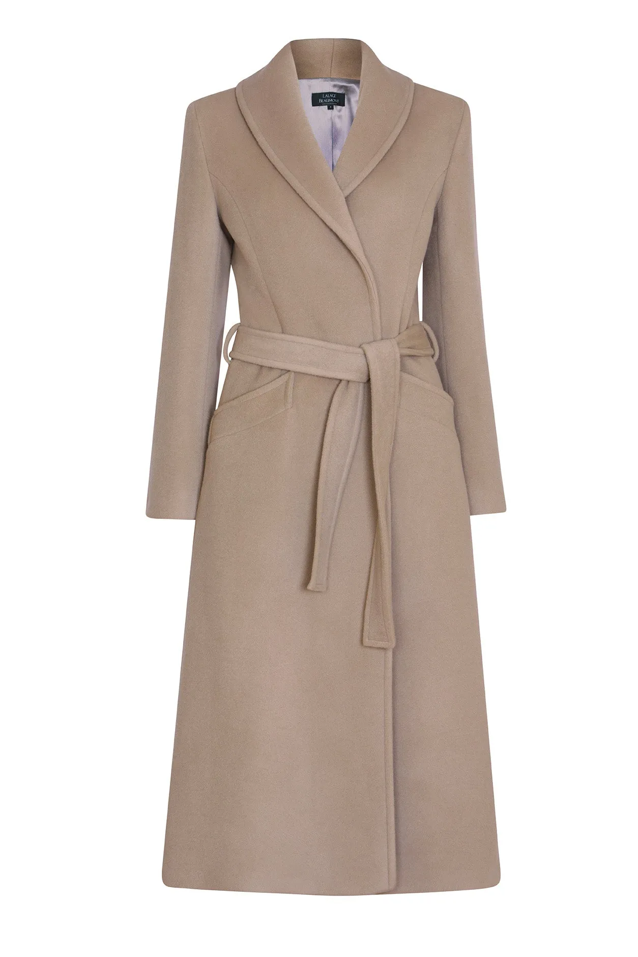 Long Coat in Taupe - Tahlia