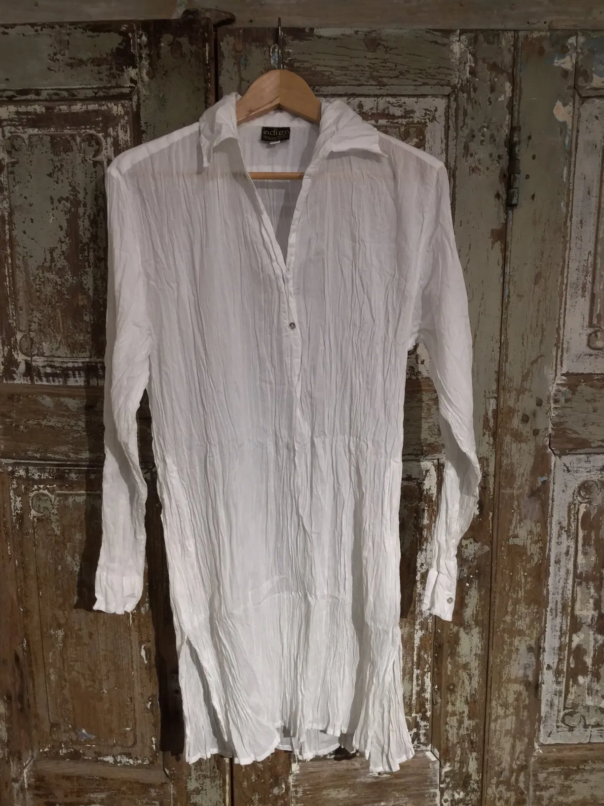 Long White Shirt 100% Cotton