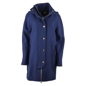 Love Moschino Blue Wool Women Coat