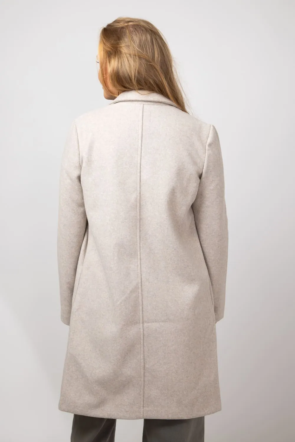 Love Tree Long Coat for Women in Oatmeal | J8195-OATMEAL