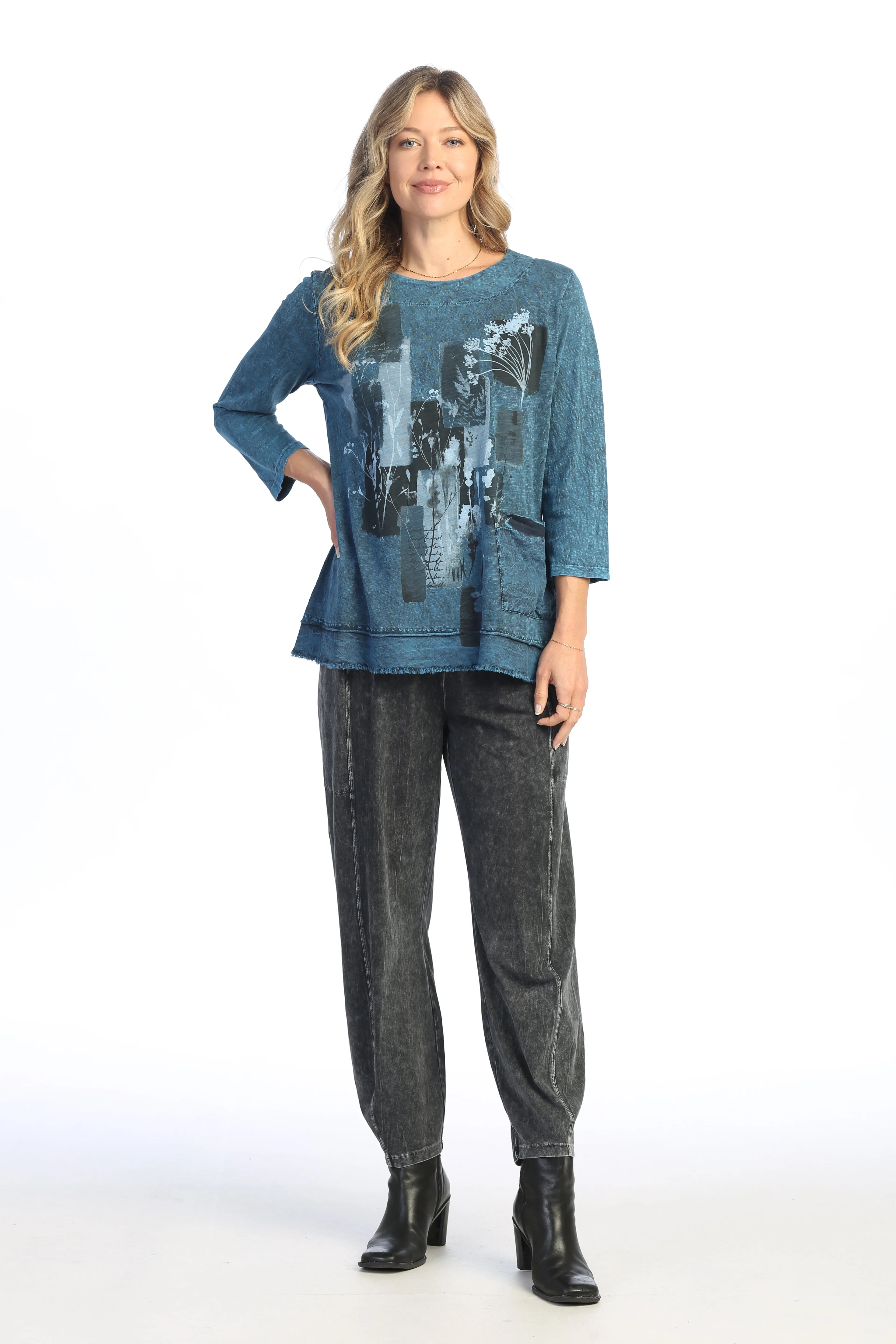 Mariposa Mineral Washed Cotton Pocket Top