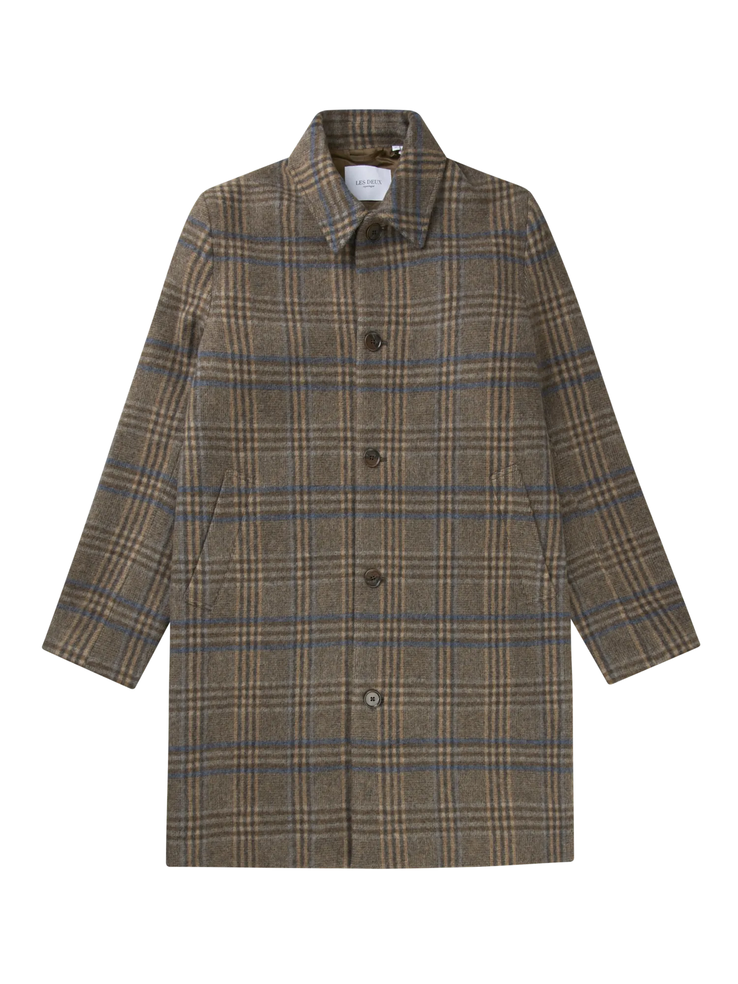 MCKAY CHEK WOOL COAT