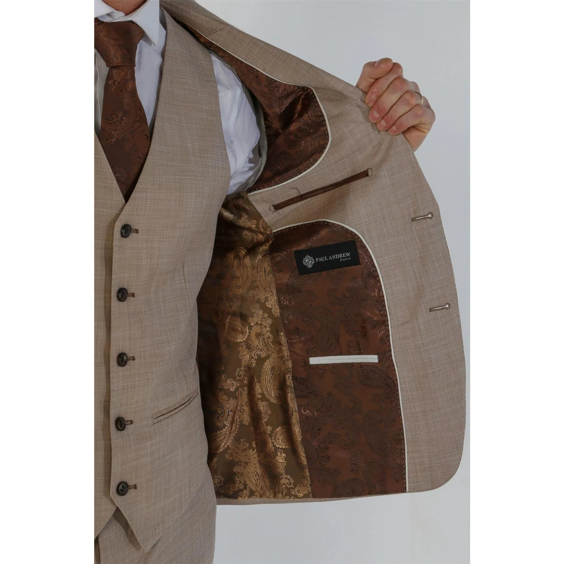 Men's Blazer Beige Sport Coat Tailored Fit Summer Suit Jacket