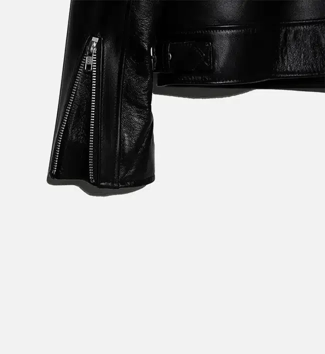 Men's Minimal Black Leather Jumper Jacket