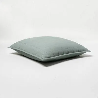 New - Casaluna Pillow Sham Linen-Blend OEKO-TEX Minimalist