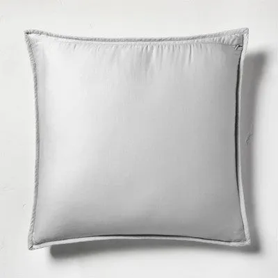 New - Casaluna Pillow Sham Linen-Blend OEKO-TEX Minimalist