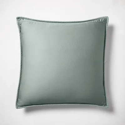 New - Casaluna Pillow Sham Linen-Blend OEKO-TEX Minimalist