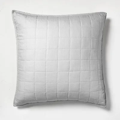 New - Casaluna Pillow Sham Linen-Blend OEKO-TEX Minimalist