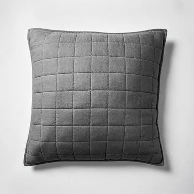 New - Casaluna Pillow Sham Linen-Blend OEKO-TEX Minimalist