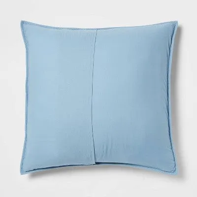 New - Threshold Pillow Sham Cotton-Linen Blend Diamond Stitch