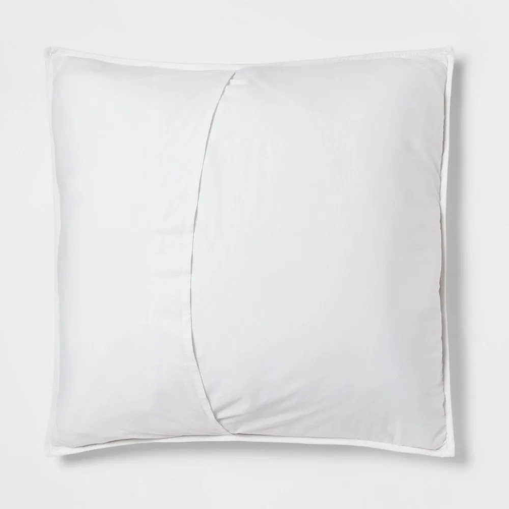 New - Threshold Pillow Sham Cotton-Linen Blend Diamond Stitch